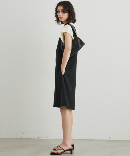 Aunt Marie's（アントマリーズ）の「深Vネックミニジャンスカ（ジャンパースカート・レディース・ブラック/アイボリー・FREE）」の13枚目の写真