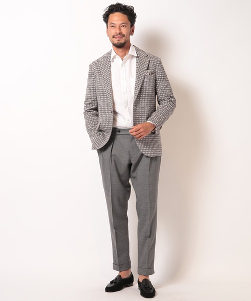 MEN'S BIGI（メンズビギ）の「デラべ調リネンシャンブレーシャツ（シャツ/ブラウス・メンズ・ホワイト/ネイビー/ピンク/グリーン・01/02/03/04）」の6枚目の写真