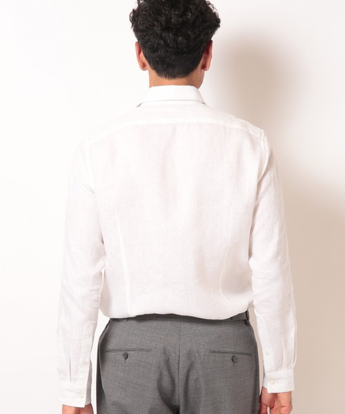 MEN'S BIGI（メンズビギ）の「デラべ調リネンシャンブレーシャツ（シャツ/ブラウス・メンズ・ホワイト/ネイビー/ピンク/グリーン・01/02/03/04）」の11枚目の写真