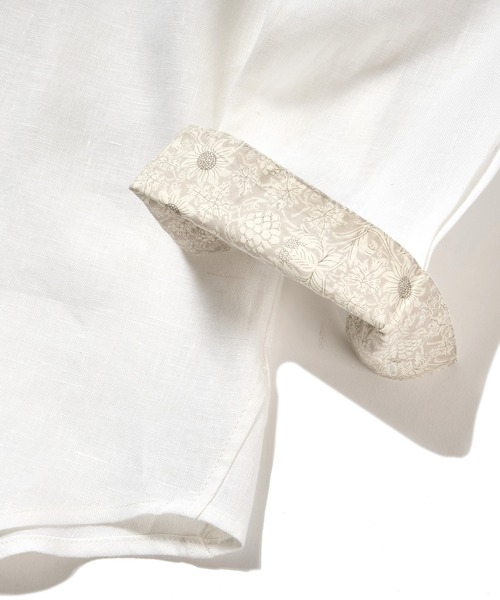 MEN'S BIGI（メンズビギ）の「デラべ調リネンシャンブレーシャツ（シャツ/ブラウス・メンズ・ホワイト/ネイビー/ピンク/グリーン・01/02/03/04）」の17枚目の写真