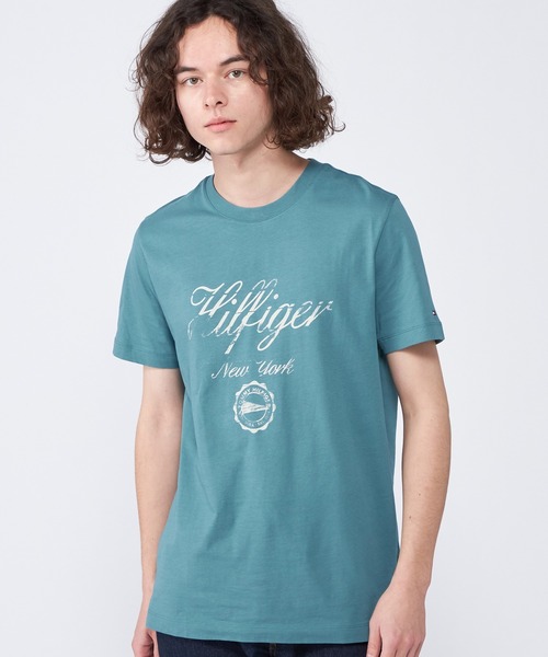 TOMMY HILFIGER(トミーヒルフィガー)の「【オンライン限定】グランジプリントTシャツ(Tシャツ/カットソー・メンズ・ネイビー/ブルー/レッド/ホワイト/ベージュ・SMALL/MEDIUM/LARGE/X-LARGE/XX-LARGE)」の12枚目の写真