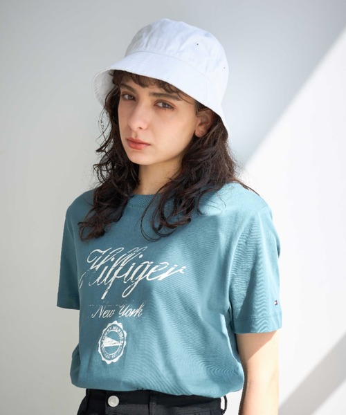売れ筋商品|||トミー ヒルフィガー カットソー トップス レディース Women's Placed Floral Ombr T-Shirt Sky Captain Multi 楽天市場】TOMMY HILFIGER 【オンライン限定】トミー