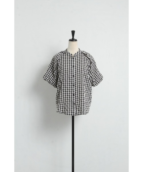 &. NOSTALGIA（アンドドットノスタルジア）の「ギンガムチェックブラウス（シャツ/ブラウス・レディース・ベージュ系その他/ブラック系その他・FREE）」の16枚目の写真