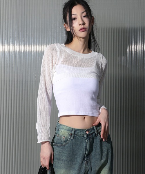 トップス HYEON fuwashoul knit / ivory 新品タグ付きHYEON fuwashoul knit / ivory