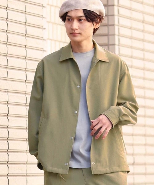 a.v.v（アーヴェヴェ）の「【洗濯機で洗える/防シワ】リライト コーチジャケット（ブルゾン・メンズ・カーキ/ブルー・46/50/48）」の22枚目の写真