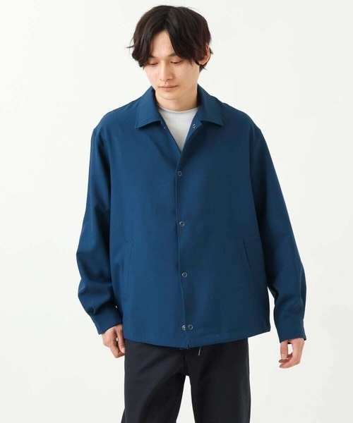 a.v.v（アーヴェヴェ）の「【洗濯機で洗える/防シワ】リライト コーチジャケット（ブルゾン・メンズ・カーキ/ブルー・46/50/48）」の7枚目の写真