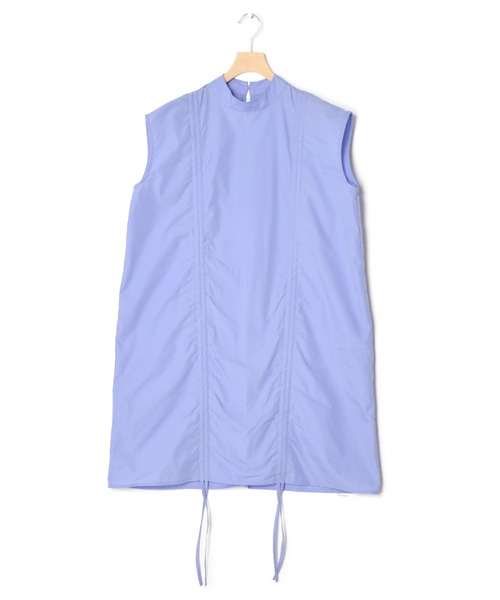 Alley by w closet（アリーバイダブルクローゼット）の「【Alley】ドロストノースリーブミニワンピース（ワンピース・レディース・オフホワイト/ブルー・FREE）」の20枚目の写真