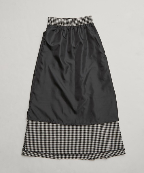 ROPE' PICNIC(ロペピクニック)の「麻混アシンメトリータックカラースカート(スカート・レディース・サックスブルー/ブラック/ターコイズブルー/オレンジ/ブラック系その他・38/36)」の8枚目の写真