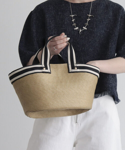 fredy emue（フレディエミュ）の「テープハンドルPPブレードバッグ（トートバッグ・レディース・ブラック/ベージュ・FREE）」の16枚目の写真