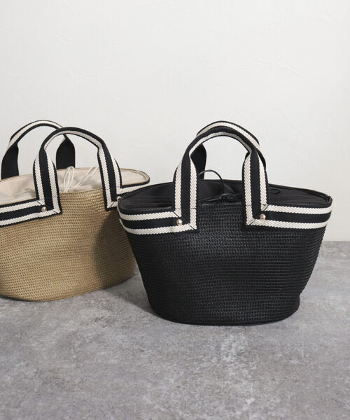 fredy emue（フレディエミュ）の「テープハンドルPPブレードバッグ（トートバッグ・レディース・ブラック/ベージュ・FREE）」の17枚目の写真