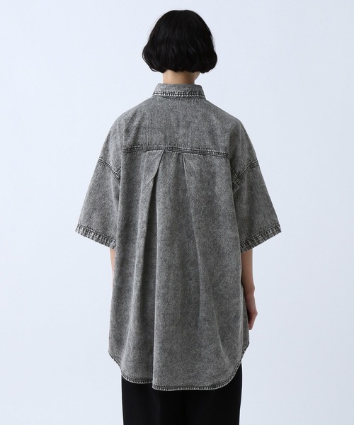 PAGEBOY（ページボーイ）の「デニムルーズスリットシャツ（シャツ/ブラウス・レディース・ブラック系その他/インディゴブルー/ブルー系その他・FREE）」の21枚目の写真