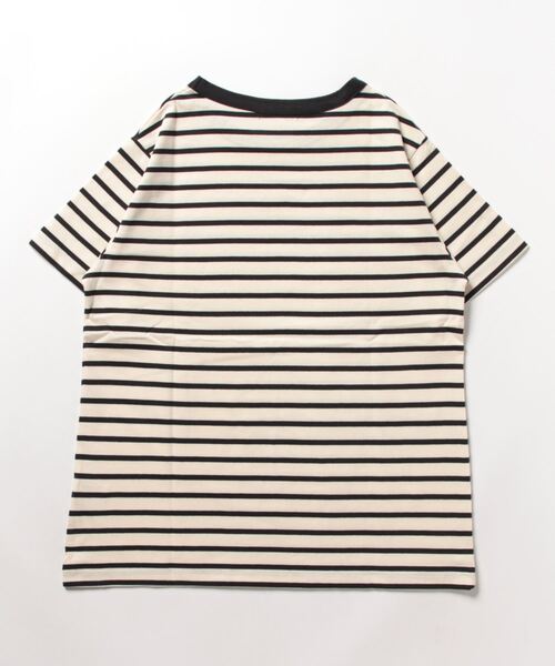 POU DOU DOU(プードゥドゥ)の「クラシックパターンTee(Tシャツ/カットソー・レディース・オフホワイト/ブラック/スミクロ・3)」の6枚目の写真