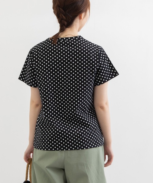 POU DOU DOU(プードゥドゥ)の「クラシックパターンTee(Tシャツ/カットソー・レディース・オフホワイト/ブラック/スミクロ・3)」の13枚目の写真