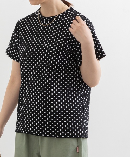 POU DOU DOU(プードゥドゥ)の「クラシックパターンTee(Tシャツ/カットソー・レディース・オフホワイト/ブラック/スミクロ・3)」の21枚目の写真