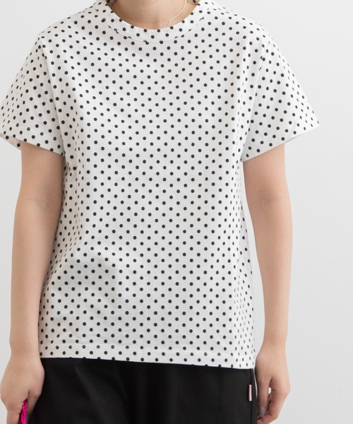 POU DOU DOU(プードゥドゥ)の「クラシックパターンTee(Tシャツ/カットソー・レディース・オフホワイト/ブラック/スミクロ・3)」の18枚目の写真