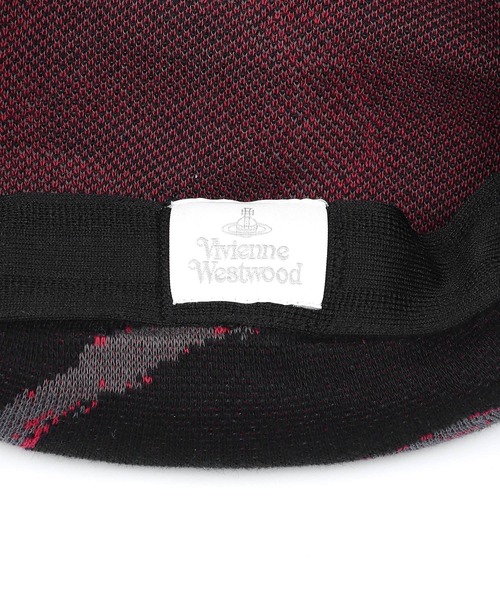 Vivienne Westwood ACCESSORIES（ヴィヴィアンウエストウッドアクセサリー）の「“VERMICELLI” ORB サーモベレー【139153 741L】（ハンチング/ベレー帽・レディース・ベージュ/ブラック/グレー・FREE）」の5枚目の写真