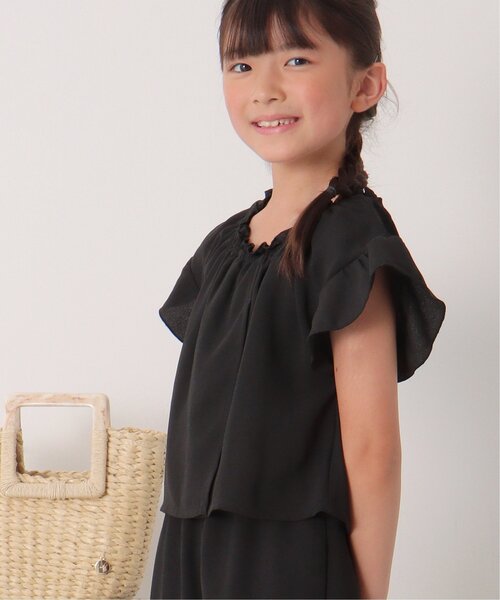 ikka（イッカ）の「ジョーゼットラップオールインワン（120~160cm）（つなぎ/オールインワン・キッズ・ブラック・150/130/120/140/160）」の15枚目の写真