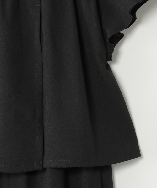 ikka（イッカ）の「ジョーゼットラップオールインワン（120~160cm）（つなぎ/オールインワン・キッズ・ブラック・150/130/120/140/160）」の6枚目の写真