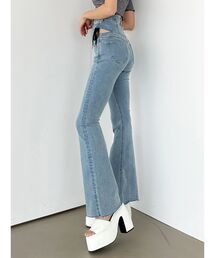 EMODA | サイドストリングハイウエストパギンス(デニムパンツ)