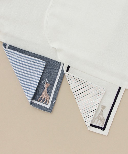 Sophie la girafe（ソフィーラジラフ）の「セーラー汗取りパッド【日本製】（その他ベビー用品・キッズ・オフホワイト/ネイビー・FREE）」の7枚目の写真