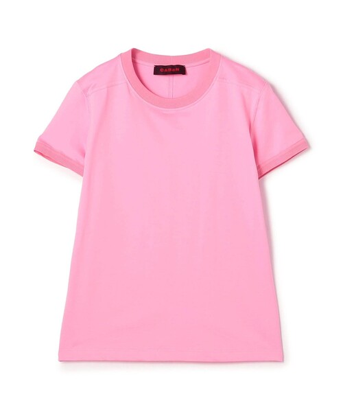 caban(キャバン)の「コットン リブコンビクルーネックプルオーバー(Tシャツ/カットソー・レディース・ベージュ/グリーン/ダークブラウン/イエロー/ピンク/ダークパープル/ライトブルー/カーキ/ネイビー/ライトイエロー/ライトピンク/パープル/ライトグリーン・M/S)」の13枚目の写真