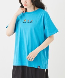 CUBE SUGAR（キューブシュガー）の「汗じみ防止カットソーアウトドア刺繍Tシャツ（Tシャツ/カットソー）」
