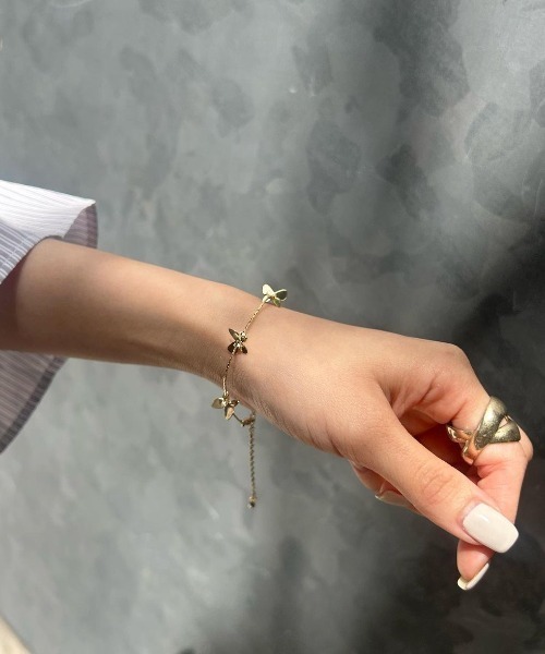 flower（フラワー）の「パピヨンブレスレット（ブレスレット・レディース・ゴールド・FREE）」の8枚目の写真
