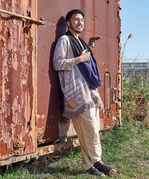 チャイハネ（チャイハネ）の「【チャイハネ】クールWAYスヌード（ネックウォーマー/スヌード・レディース・ナチュラル/ターコイズブルー/マスタード/ブラック・FREE）」の8枚目の写真