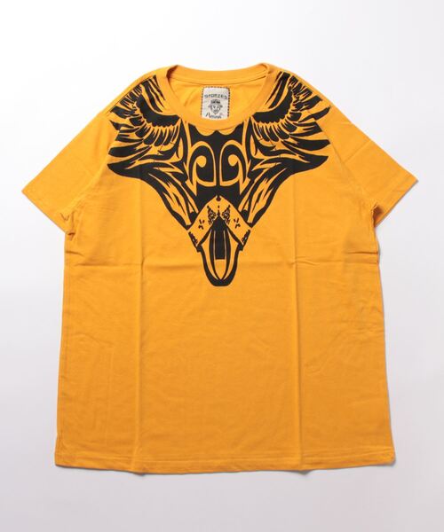 チャイハネ(チャイハネ)の「【チャイハネ】洋輔×Amina トリックナTシャツ(Tシャツ/カットソー・メンズ・イエロー/ホワイト/ブラック・L/M)」の4枚目の写真