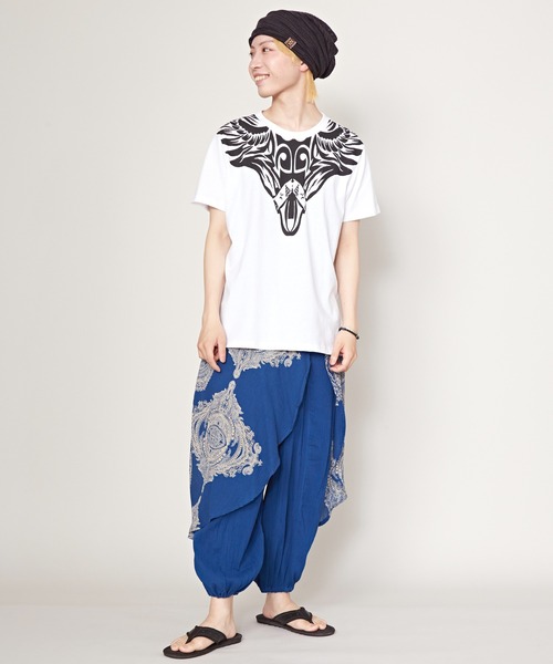 チャイハネ(チャイハネ)の「【チャイハネ】洋輔×Amina トリックナTシャツ(Tシャツ/カットソー・メンズ・イエロー/ホワイト/ブラック・L/M)」の16枚目の写真