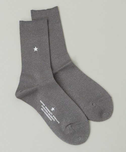 CONVERSE TOKYO（コンバーストウキョウ）の「STAR ★ GLITTER SOX（ソックス/靴下・レディース・オレンジ/ブラック/サックスブルー/ホワイト/ブルー/グレー・1）」の4枚目の写真