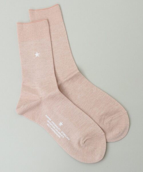 CONVERSE TOKYO（コンバーストウキョウ）の「STAR ★ GLITTER SOX（ソックス/靴下・レディース・オレンジ/ブラック/サックスブルー/ホワイト/ブルー/グレー・1）」の6枚目の写真