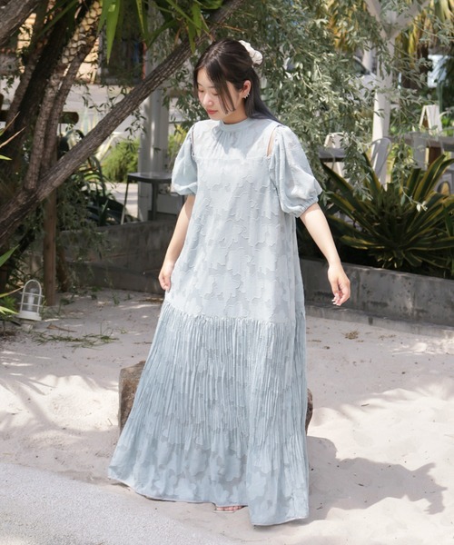 Olu.（オルドット）の「2wayジャガードワンピース（ワンピース・レディース・アイボリー/ブラック/ブルー・FREE）」の5枚目の写真