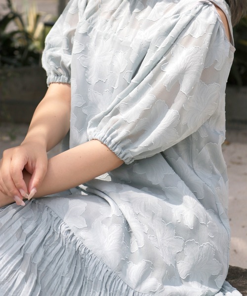 Olu.（オルドット）の「2wayジャガードワンピース（ワンピース・レディース・アイボリー/ブラック/ブルー・FREE）」の7枚目の写真