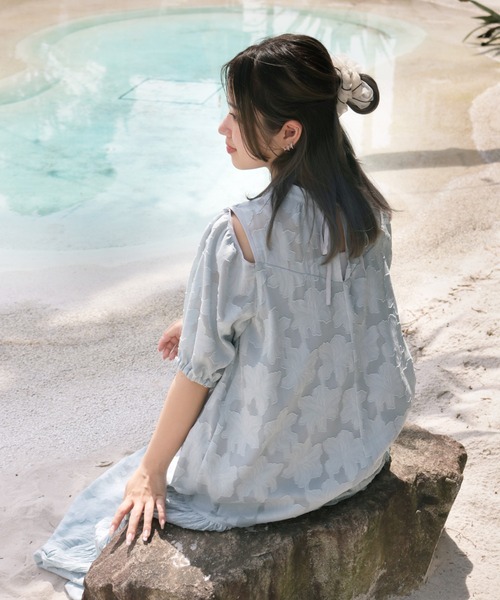 Olu.（オルドット）の「2wayジャガードワンピース（ワンピース・レディース・アイボリー/ブラック/ブルー・FREE）」の9枚目の写真