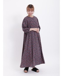 Samansa Mos2 | 小花柄綿レーヨン前後着ワンピース(ワンピース)