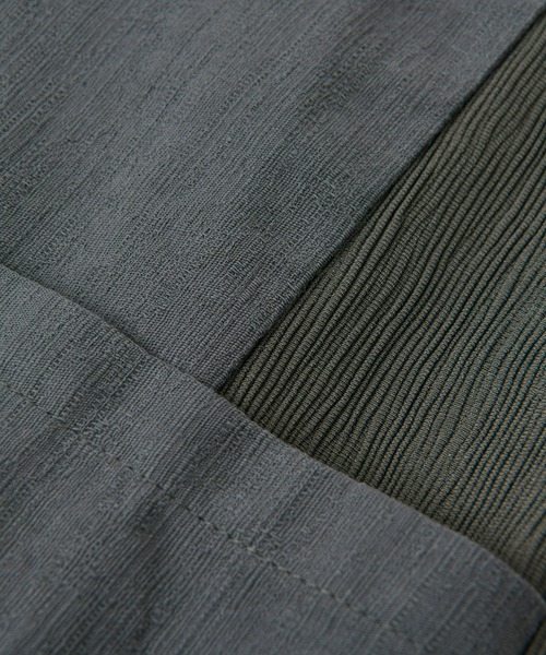 un dix cors（アンディコール）の「織柄リブ切替ジャンスカ（ジャンパースカート・レディース・オレンジ/ライトグレー・FREE）」の8枚目の写真