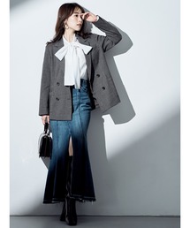 MERCURYDUO | デニムラップマーメイドスカート(デニムスカート)