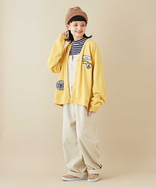 CUBE SUGAR（キューブシュガー）の「無地バックツイルフロントジップオーバーオール（サロペット/オーバーオール・レディース・ブラウン/カーキ/ナチュラル・M）」の13枚目の写真