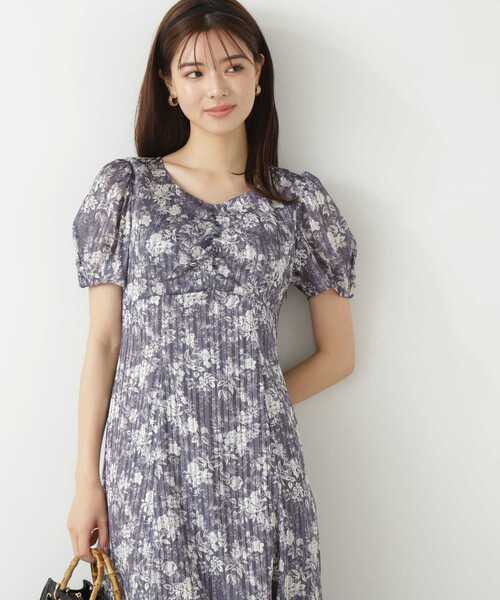 PROPORTION BODY DRESSING（プロポーションボディドレッシング）の「シアーフラワーワンピース / 1213240700（ワンピース・レディース・ダークグレー/ボルドー/グレー・MEDIUM/SMALL）」の5枚目の写真