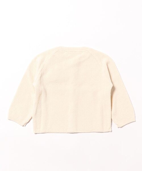【pompkins BABY / ポプキンズベビー】オーガニックニット カノコ編みベビーカーディガン（カーディガン/ボレロ）｜pompkins baby（ポプキンズベビー）