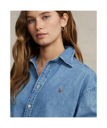 ポロラルフローレン デニムシャツ クロップド ウエスタン シャツ　ジャケット POLO RALPH LAUREN（ポロ ラルフ ローレン）の「ワイド