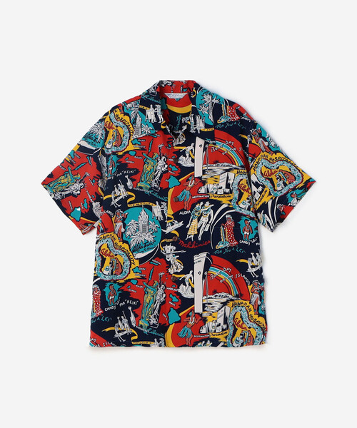 ブラウス シャツ SUN SURF SP | 半袖ハワイアンシャツ KILOHANA ”HAWAIIAN HOSPITALITY” WOMEN レディ SUN SURF SP | 半袖ハワイアンシャツ KILOHANA 