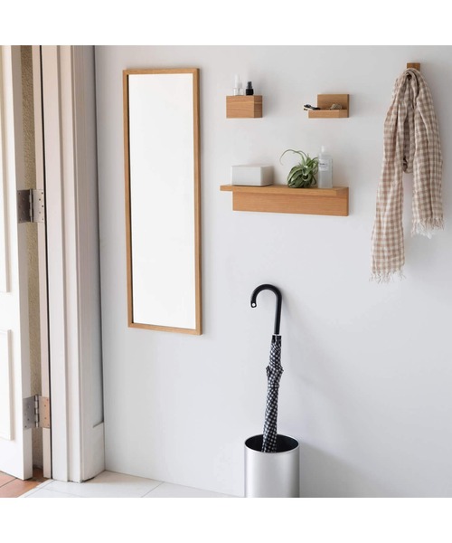 壁に付けられる家具フック オーク材（インテリア雑貨）｜無印