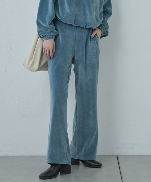 Franklin Climbing(フランクリンクライミング)の「【Retreat】ダウニーベロアフレアパンツ(その他パンツ・レディース・マスタード/ブラウン/スカイブルー・ONE SIZE)」の3枚目の写真