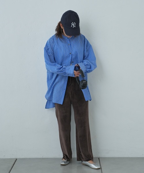 Franklin Climbing(フランクリンクライミング)の「【Retreat】ダウニーベロアフレアパンツ(その他パンツ・レディース・マスタード/ブラウン/スカイブルー・ONE SIZE)」の12枚目の写真