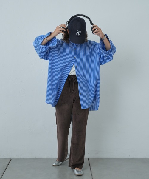 Franklin Climbing(フランクリンクライミング)の「【Retreat】ダウニーベロアフレアパンツ(その他パンツ・レディース・マスタード/ブラウン/スカイブルー・ONE SIZE)」の13枚目の写真