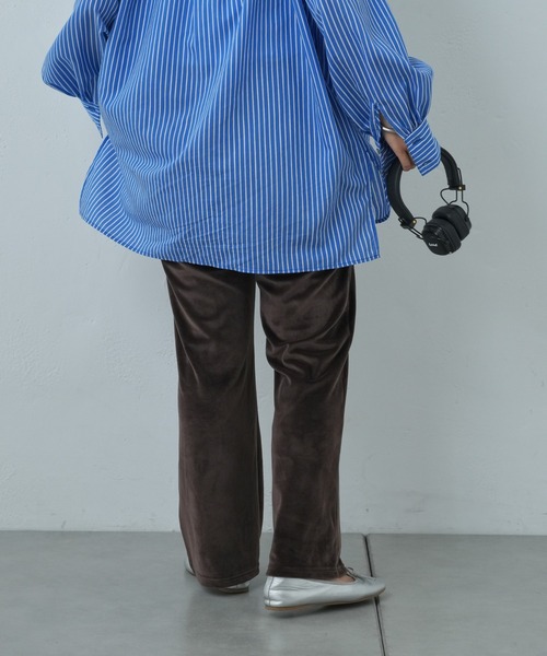 Franklin Climbing(フランクリンクライミング)の「【Retreat】ダウニーベロアフレアパンツ(その他パンツ・レディース・マスタード/ブラウン/スカイブルー・ONE SIZE)」の7枚目の写真