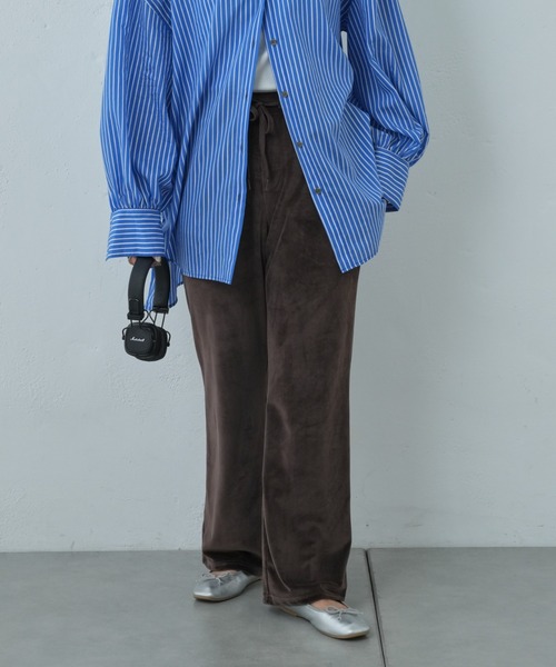 Franklin Climbing(フランクリンクライミング)の「【Retreat】ダウニーベロアフレアパンツ(その他パンツ・レディース・マスタード/ブラウン/スカイブルー・ONE SIZE)」の8枚目の写真