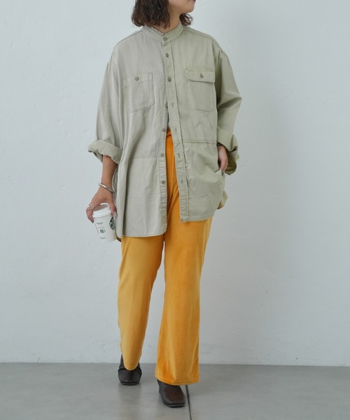 Franklin Climbing(フランクリンクライミング)の「【Retreat】ダウニーベロアフレアパンツ(その他パンツ・レディース・マスタード/ブラウン/スカイブルー・ONE SIZE)」の19枚目の写真